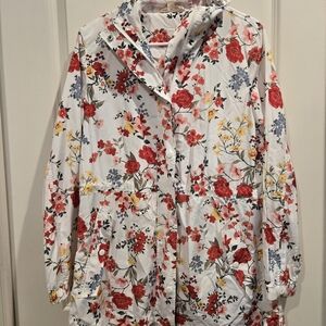 Linda Anderson Floral Women's Rain Jacket